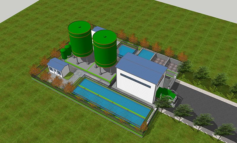 湖北麻城某隧道污水處理站項目